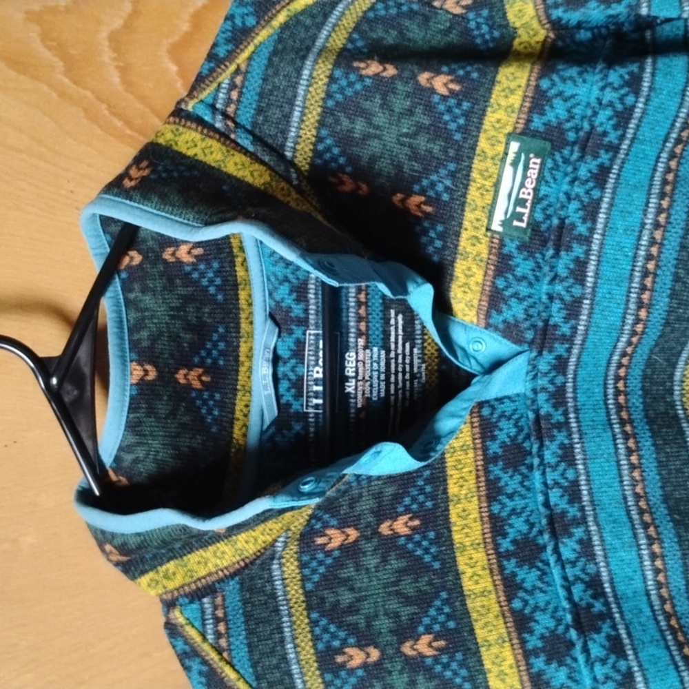 L.L. Bean Multicolor Patterned Jacket - image 3